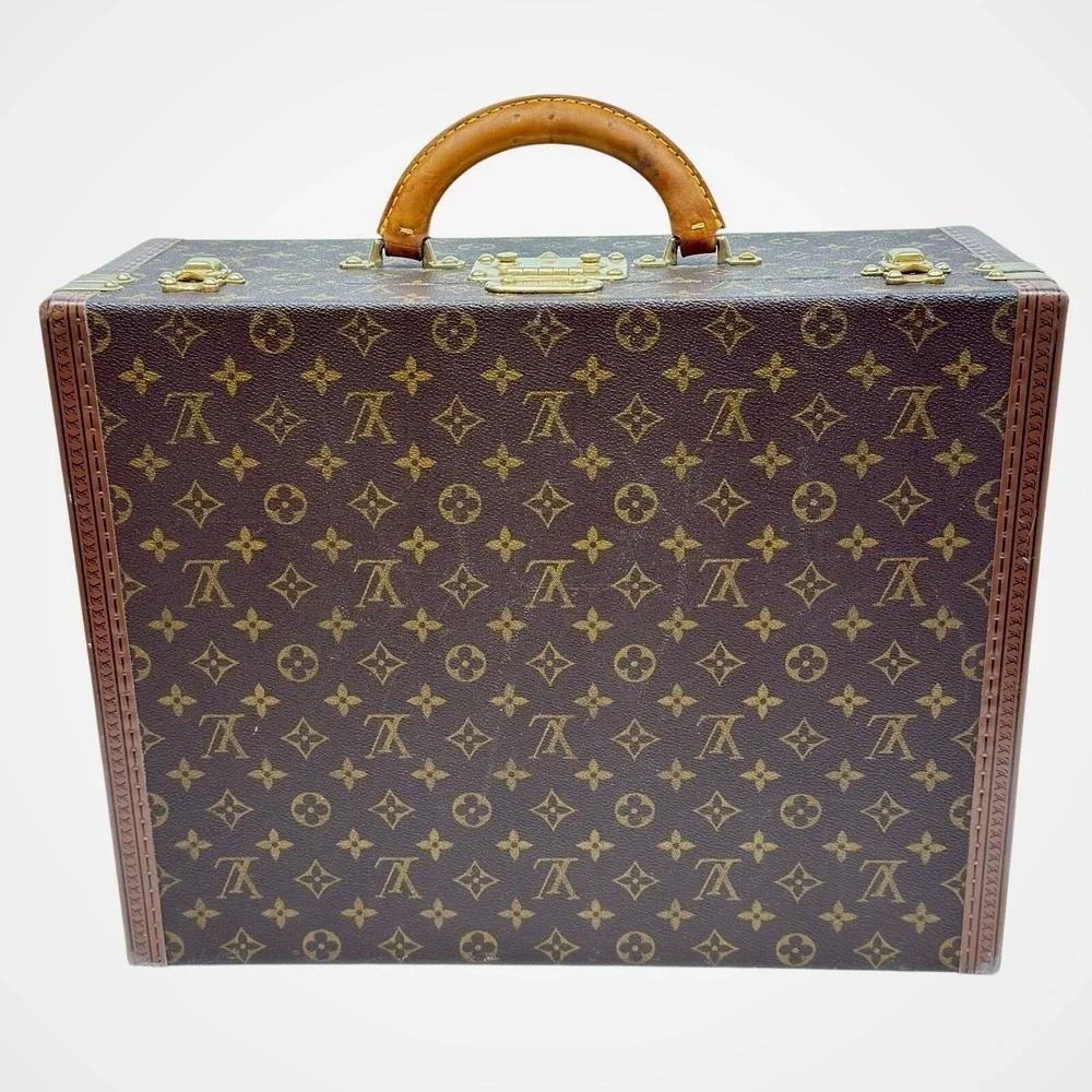 Rare Vintage Louis Vuitton Super President Luggage Monogram Made in France‎